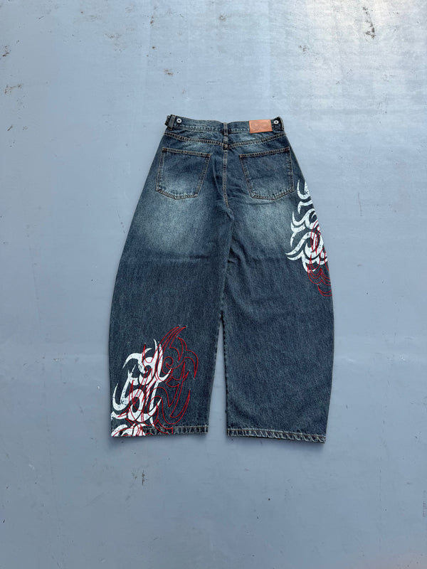 Harajuku Gothic Y2K Denim Broe - Japanese Lifestyle Goods recensie en prijs