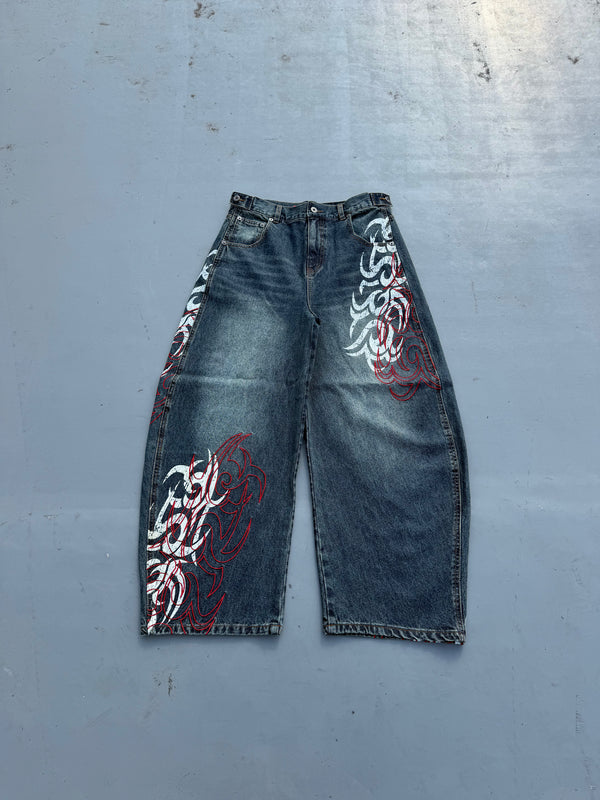Harajuku Gothic Y2K Denim Broe - Japanese Lifestyle Goods recensie en prijs